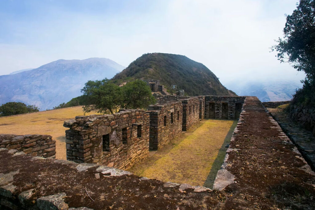 Inca agricultural terraces at Choquequirao